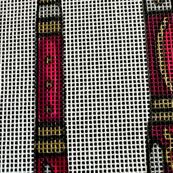 Hand-Painted “Pen Set” Needlepoint Canvas - Picture 3 of 7